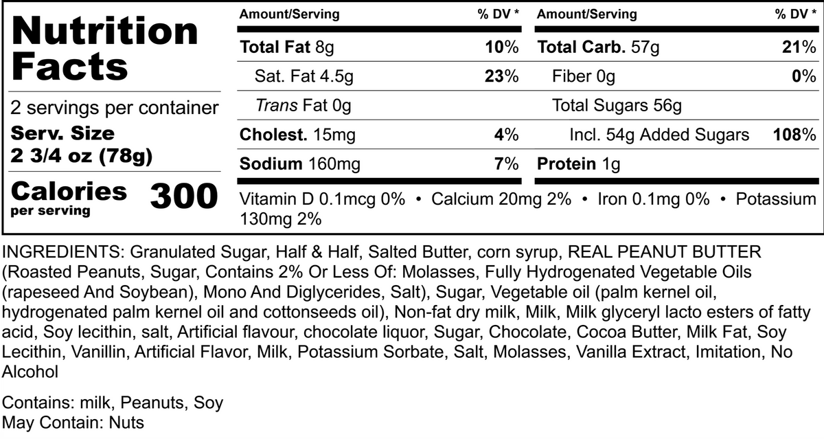 Peanut Butter Chocolate Fudge 5.5oz White Lotus Farms